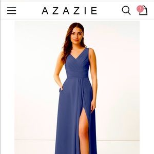 *NEW* *Never Worn* Azazie Karina Size 12 Dress* Stormy Blue